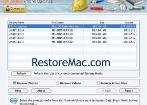 software - Restore Mac Software 5.3.1.2 screenshot