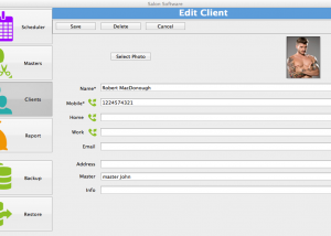 Salon Software for Mac screenshot