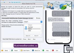 software - Scheduling SMS messages Tool 7.6.3.7 screenshot