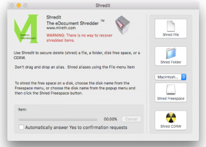 software - ShredIt X 6.4 screenshot