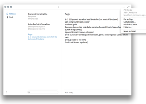 software - Simplenote for Mac OS X 2.21.0 screenshot