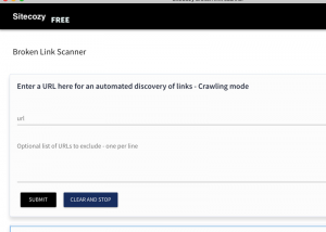 Sitecozy broken link checker for MacOs screenshot
