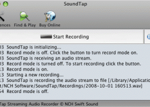 SoundTap Streaming Recorder Free for Mac screenshot