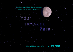 StarMessage moon phases screensaver MAC screenshot