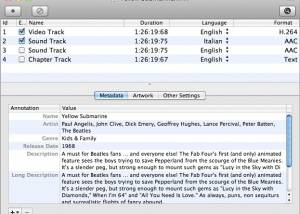 Subler for Mac OS X screenshot