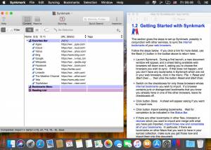 Synkmark for Mac OS X screenshot