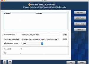 SysInfo Mac EMLX Converter Software screenshot