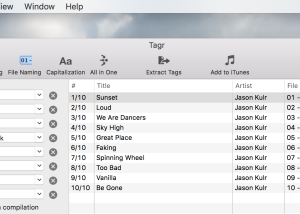 software - Tagr for Mac OS X 5.6.2 screenshot