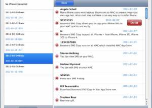 Tansee iPhone SMS & MMS Transfer for MAC screenshot