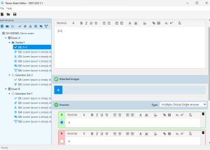 Taurus Exam Studio Editor for macOS screenshot