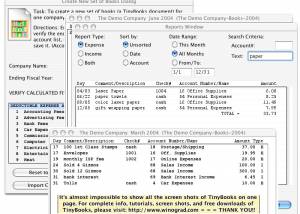 software - TinyBooks 6.0.3 screenshot