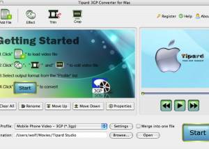 Tipard 3GP Converter for Mac screenshot