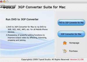 Tipard 3GP Converter Suite for Mac screenshot