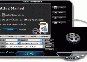 software - Tipard AVC Converter for Mac 3.6.10 screenshot