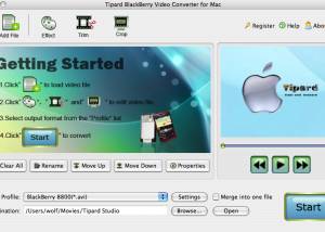 Tipard BlackBerry VideoConverter for Mac screenshot