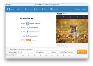 software - Tipard DVD Creator for Mac 3.2.50 screenshot