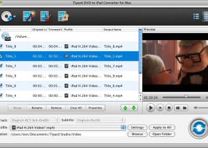 Tipard DVD to iPad Converter for Mac screenshot