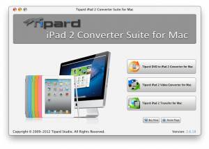 Tipard iPad 2 Converter Suite for Mac screenshot