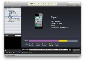 Tipard iPhone 4G to Mac Transfer screenshot