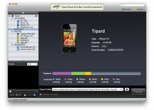 Tipard iPhone 4S to Mac Transfer screenshot