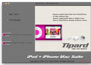 software - Tipard iPod + iPhone Mac Suite 3.7.02 screenshot