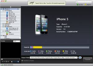 Tipard iPod to Mac Transfer Ultimate screenshot