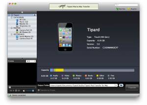 Tipard iPod to Mac Transfer screenshot