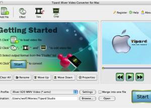 Tipard iRiver Video Converter for Mac screenshot