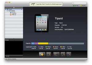 Tipard Mac iPad 2 Transfer for ePub screenshot