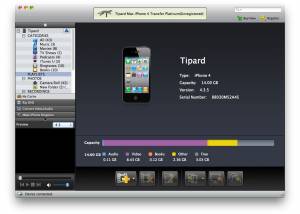 software - Tipard Mac iPhone 4 Transfer Platinum 5.1.18 screenshot