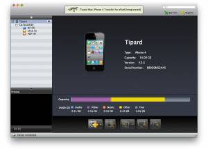 Tipard Mac iPhone 4G Transfer for ePub screenshot