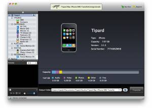 Tipard Mac iPhone SMS Transfer screenshot