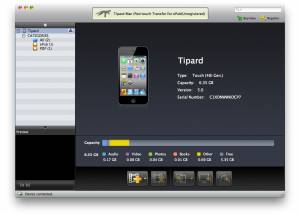Tipard Mac iPod touch Transfer for ePub screenshot