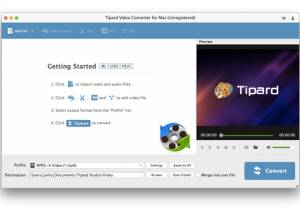 software - Tipard Mac Video Converter Platinum 3.8.28 screenshot