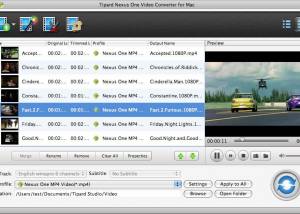 Tipard Nexus One Video Converter for Mac screenshot