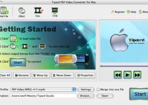 software - Tipard PSP Video Converter for Mac 3.6.06 screenshot