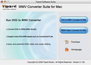 Tipard WMV Converter Suite for Mac screenshot