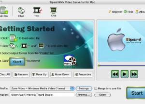 Tipard WMV Video Converter for Mac screenshot