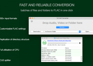 software - To FLAC Converter Free for Mac 1.0.9 screenshot