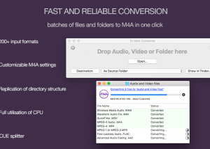 software - To M4A Converter for Mac 1.0.8 screenshot