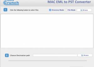 software - ToolsCrunch Mac EML to PST Converter 1.0 screenshot