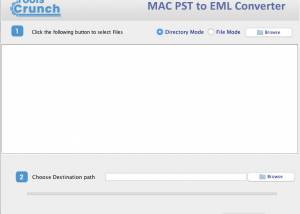 software - ToolsCrunch Mac PST to EML Converter 1.0 screenshot