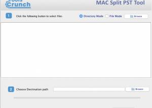 software - ToolsCrunch Mac Split PST Tool 1.0 screenshot