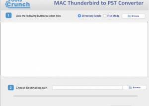 software - ToolsCrunch Mac Thunderbird to PST 1.0 screenshot