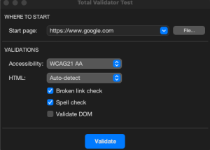 Total Validator Test for Mac screenshot