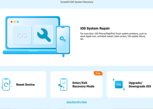 TunesKit iOS System Recovery for Mac screenshot
