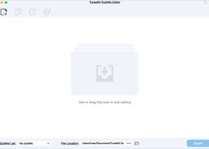 TunesKit Subtitle Editor for Mac screenshot