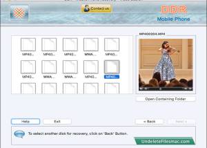 Undelete Mobile Phone Files screenshot