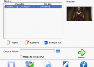 VeryPDF Image to PDF Converter for Mac screenshot