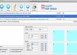 software - VeryPDF PDF Stitcher for Mac 2.0 screenshot